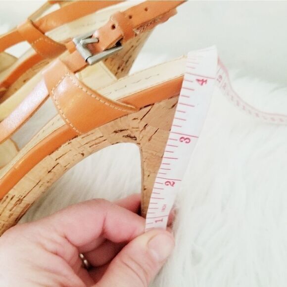 Marc Fisher high heeled sling back open toe - Picture 2 of 6